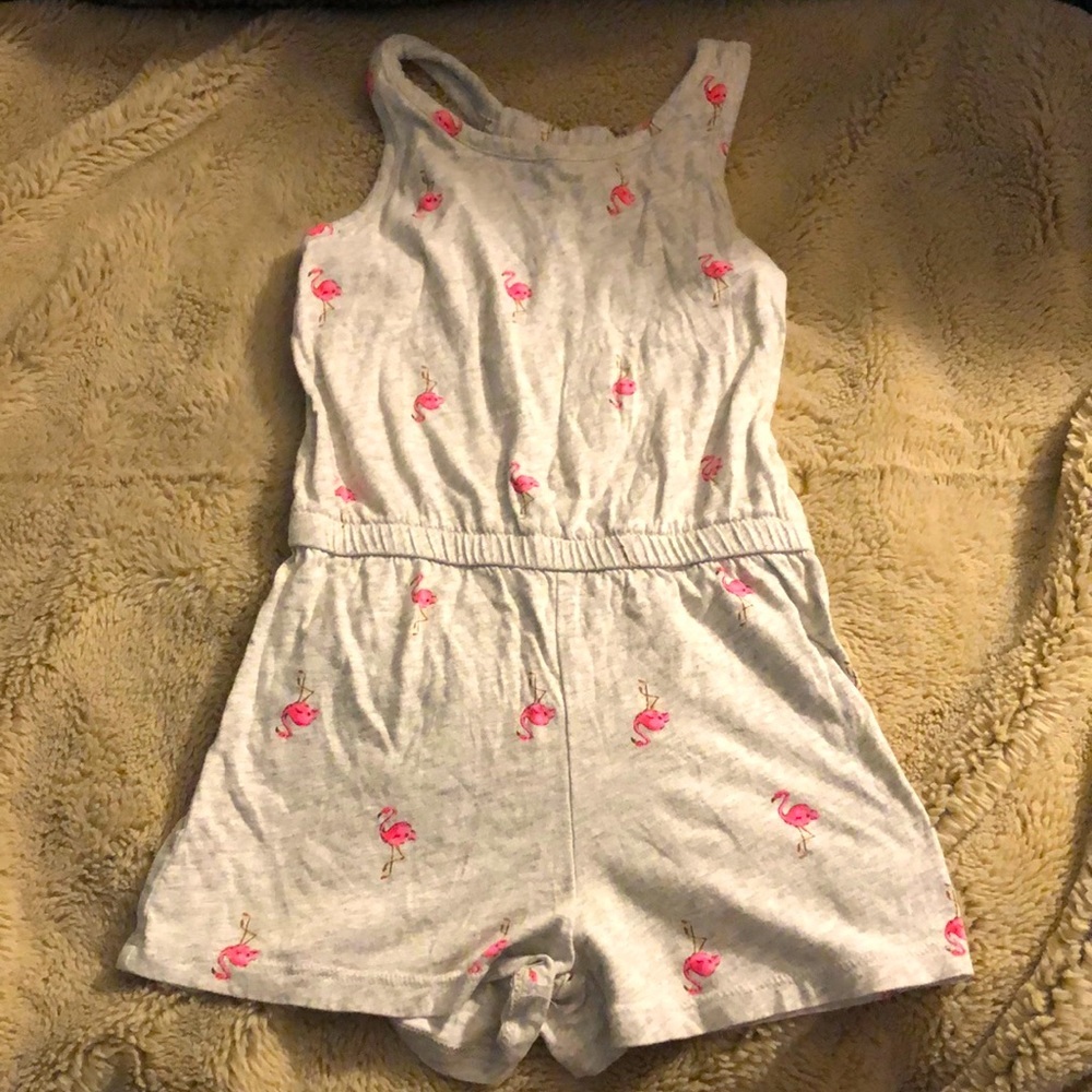 🎉4 for $20 Old Navy Flamingo Romper, size XS (5)